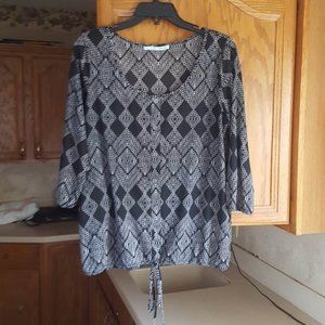 MAURICES WOMENS TOP SHIRT BLOUSE SIZE L